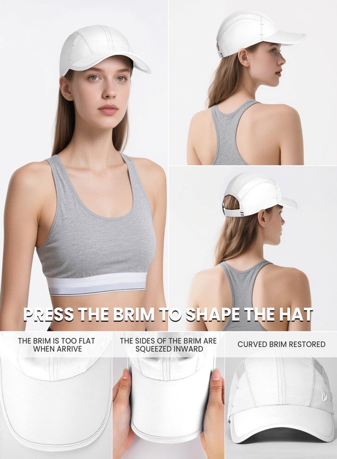 YANIKY Quick-Dry Running Hat for Men & Women Cooling Hat UPF 50+ Thin Baseball Cap Lightweight Breathable Mesh Sport Hats White - Image 5